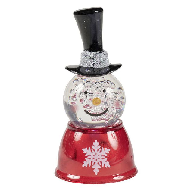 Bonhomme de neige lumineux à poser H7,5cm
