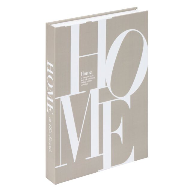 Bo&icirc;te livre d&eacute;corative Home Cozy 16x22cm (2 mod&egrave;les)