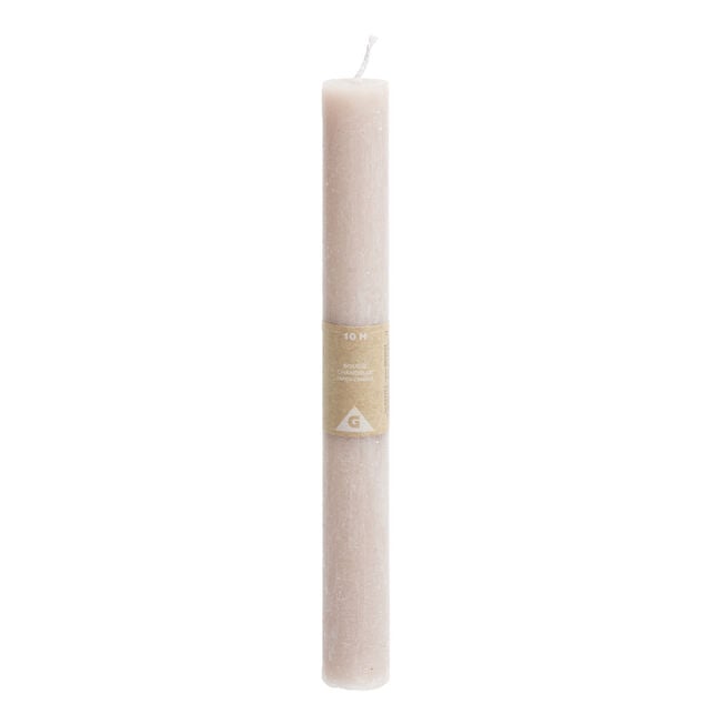 Bougie chandelle rose 8H