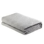 Couvre lit 2 personnes pinsonic géométrique gris 220x240cm