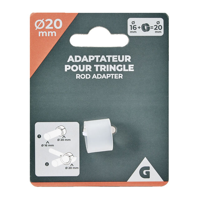 Adaptateur de tringle &agrave; rideaux &Oslash;20mm