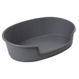 Panier chien plastique rigide gris 60x89cm