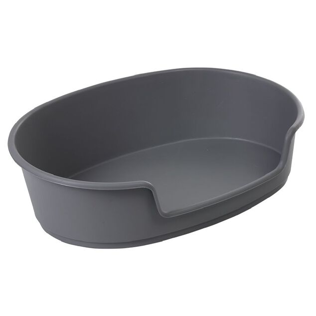 Panier chien plastique rigide gris 60x89cm
