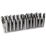 Pince à linge inox gris x12