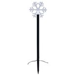 Borne à planter flocon 1LED blanc froid H40cm x5