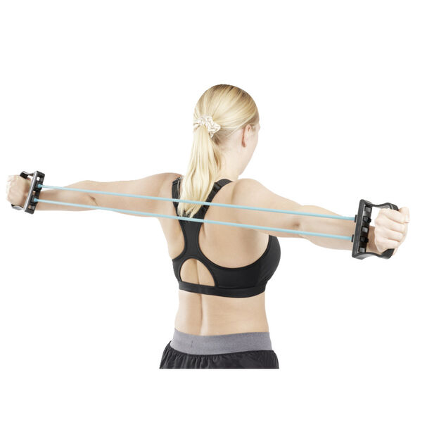 Extenseur fitness avec 3 sangles de musculation L76cm