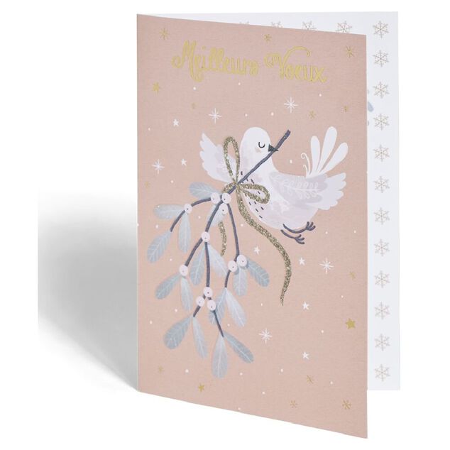 Carte de voeux No&euml;l 12x17cm (plusieurs mod&egrave;les)