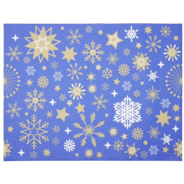 Set de table jetable Airlaid bleu x12