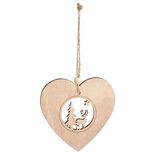 Décoration de Noël à suspendre en bois 12xH12cm - 3 modèles