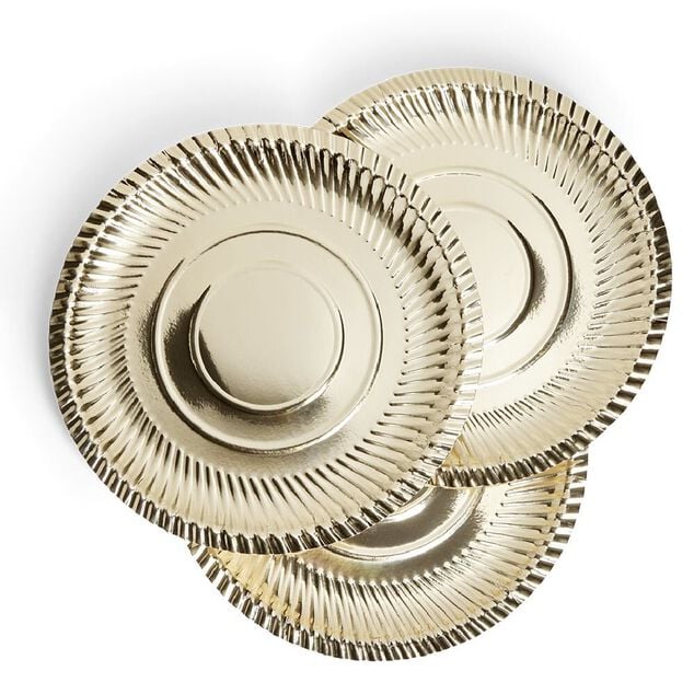 Plateau pr&eacute;sentation carton dor&eacute; x3