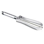 &Eacute;plucheur &eacute;conome classique en acier gris L15,5cm