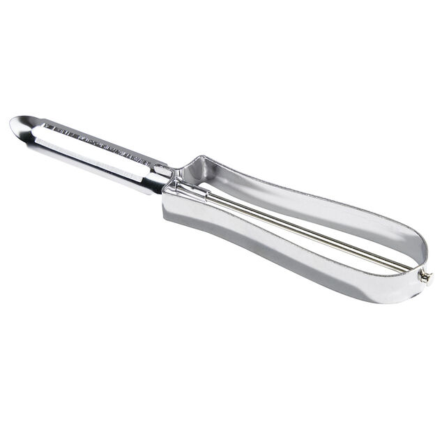 &Eacute;plucheur &eacute;conome classique en acier gris L15,5cm