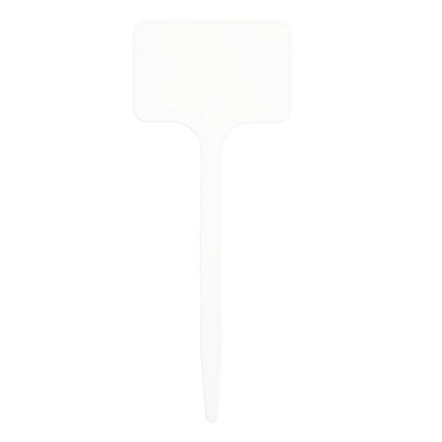 &Eacute;tiquette &agrave; planter x17 en plastique blanc H14cm