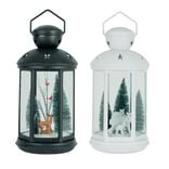 Lanterne de No&euml;l lumineuse &agrave; led anim&eacute;