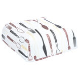 Couvre plat isotherme blanc imprimé