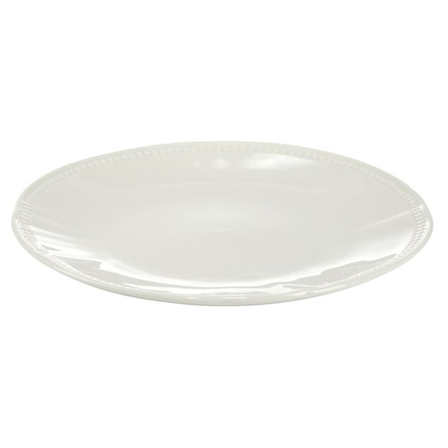 Assiette plate ronde Vienne porcelaine blanche &Oslash;26,5cm