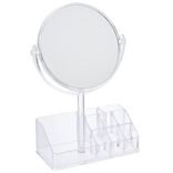 Rangement cosmétique miroir 9 compartiments 20x15xH5cm