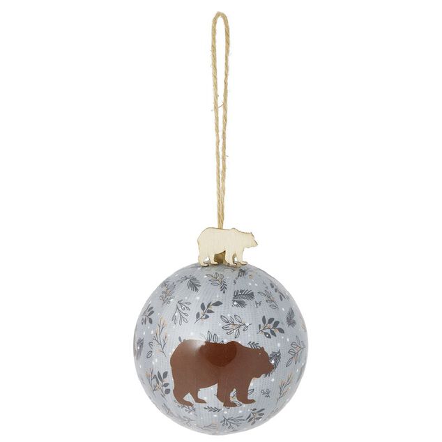 Boule de No&euml;l for&ecirc;t de No&euml;l &Oslash;8cm - 3 mod&egrave;les