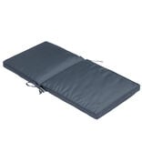Coussin fauteuil Oxford gris anthracite 90x42x&eacute;p4cm