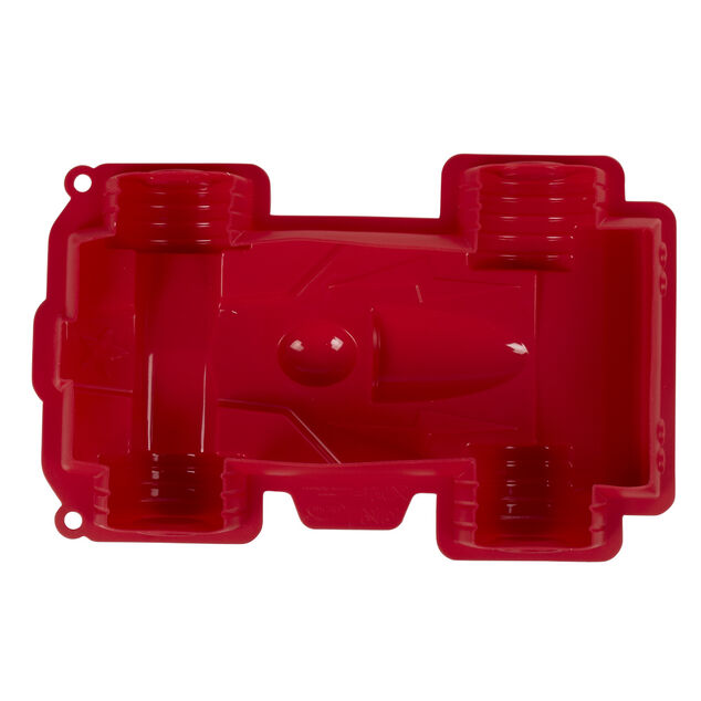 Moule voiture de course 3D silicone rouge