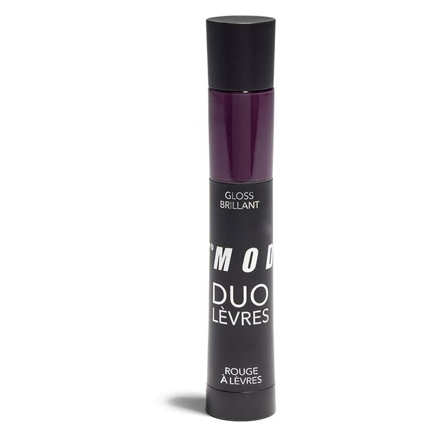 Duo levres gloss et rouge a levres assortie