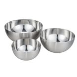 Saladier x3 inox &Oslash;18/23/28,5xH13cm