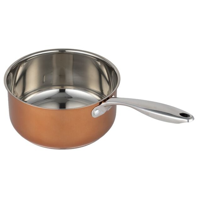 Casserole effet cuivre acier et aluminium tous feux &Oslash;18cm