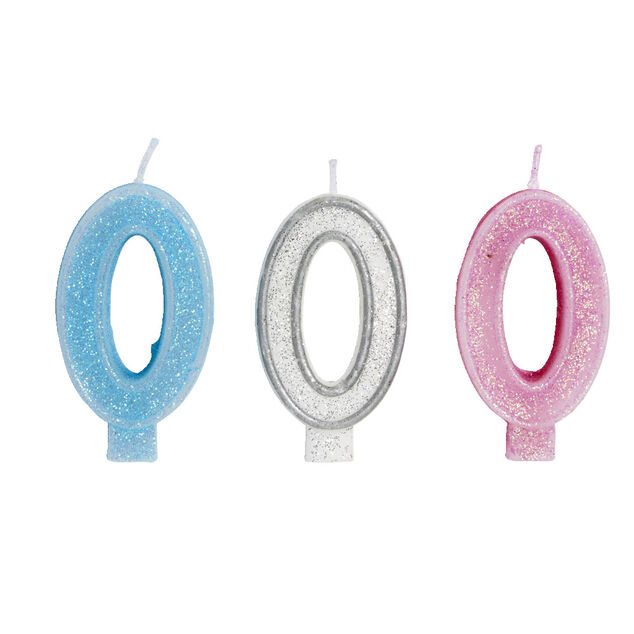 Bougie anniversaire chiffre 0