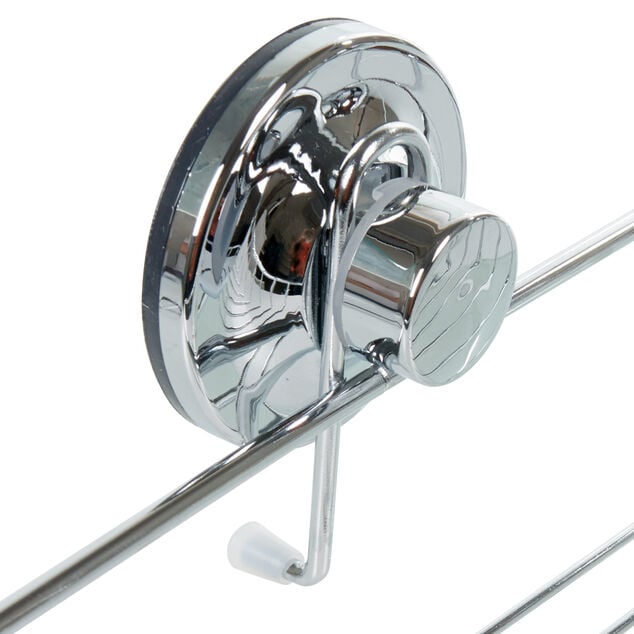 &Eacute;tag&egrave;re de douche panier d'angle &agrave; ventouse inox