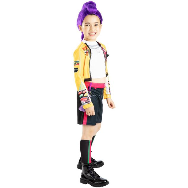 D&eacute;guisement enfant fille KPOP Rumi jaune 7/8ans