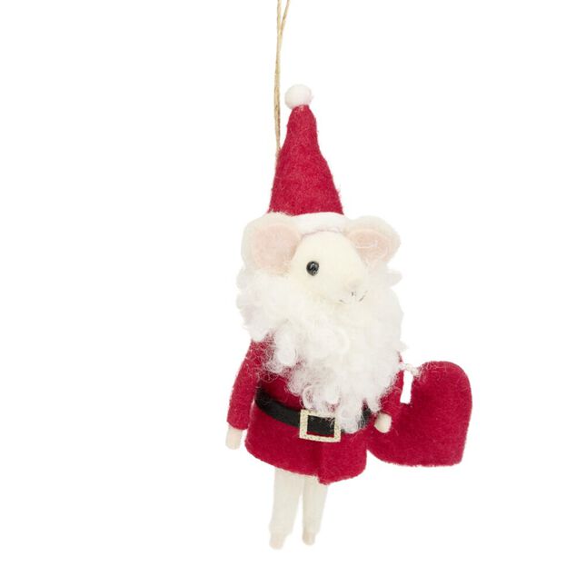 Souris &agrave; suspendre de No&euml;l H12cm (12 mod&egrave;les)