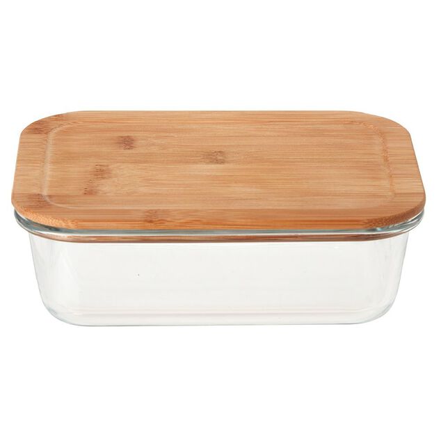 Bo&icirc;te en verre et bambou 1,5 L