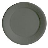 Lot de 10 assiettes en carton gris Ø18 cm