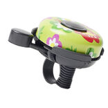 Sonnette de vélo motif fleur en métal et plastique Ø4,5cm