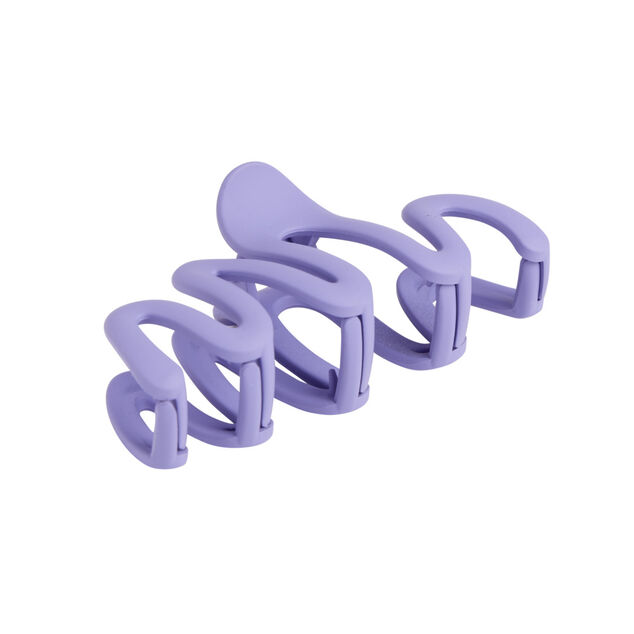 Pince à cheveux forme zig zag unie mate L8cm (3 modèles)