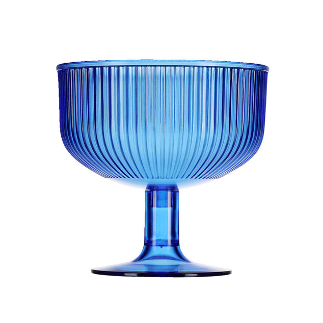 Coupe de glace sur pied 300ml plastique bleu