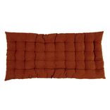 Matelas de sol velours c&ocirc;tel&eacute; 120x60cm orange