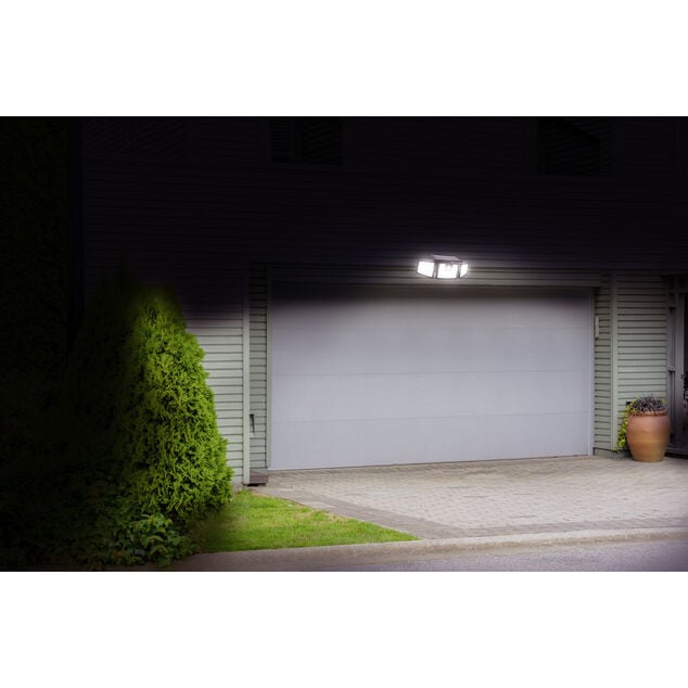 Lampe solaire triple LED 550 lumens d&eacute;tecteur de mouvement