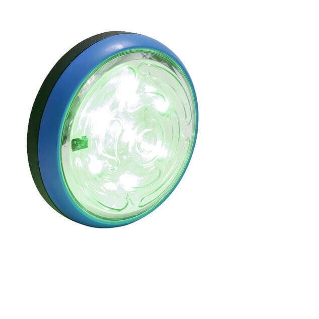 Lumi&egrave;re de piscine 7LED RVB aimant&eacute;e avec t&eacute;l&eacute;commande &Oslash;12xH4cm