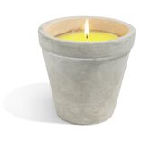 Bougie citronnelle pot ciment &Oslash;15xH14cm