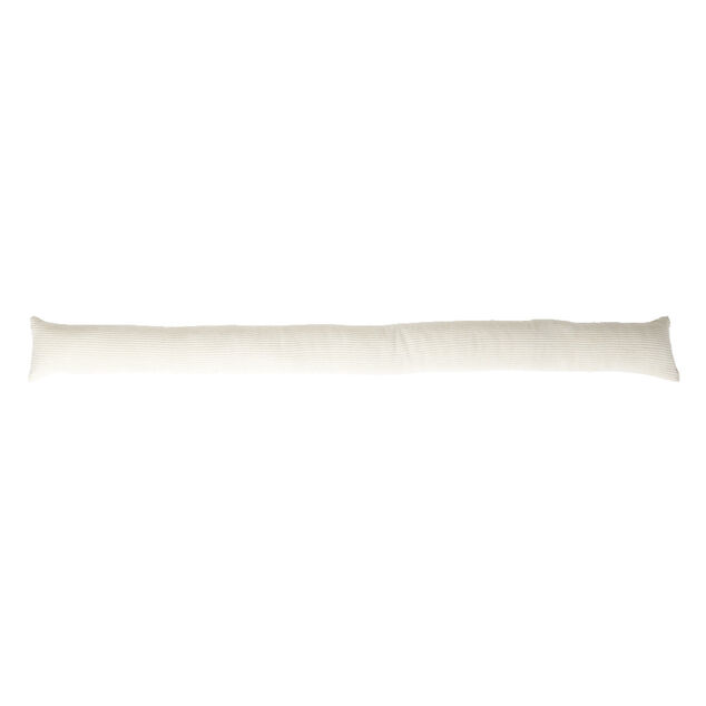 Bas de porte avec fixation adh&eacute;sive tissu beige &Oslash;8xL90cm