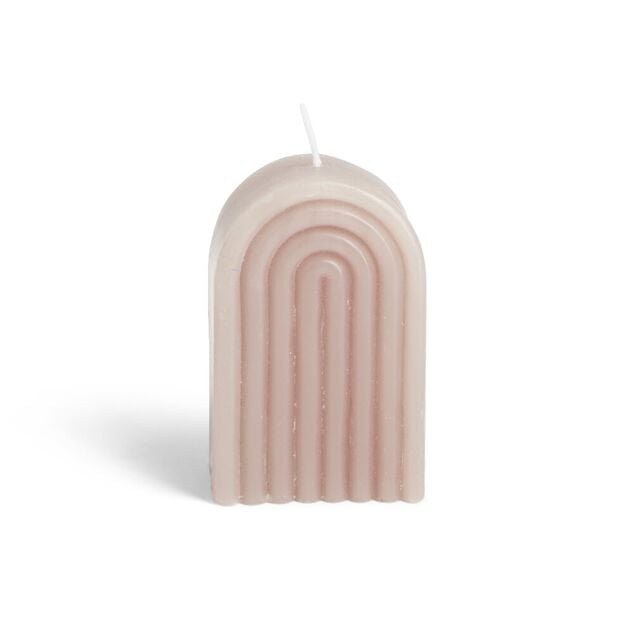 Bougie Bridge marron fonc&eacute; 6x4xH9cm