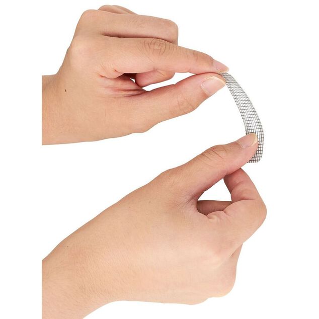 Lot de 15 stickers de r&eacute;paration pour moustiquaire 1,5x6cm