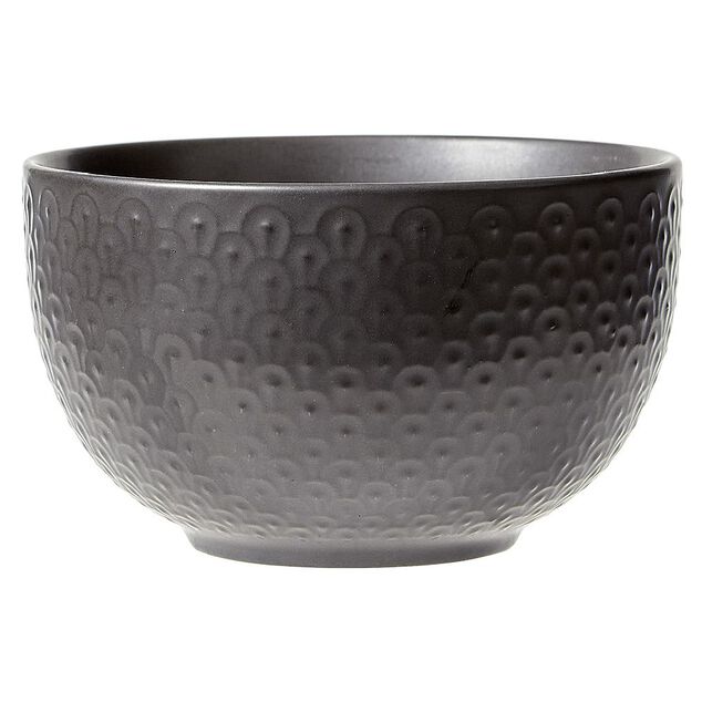 Bol en gr&egrave;s noir x4