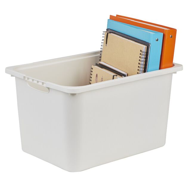 Bac plastique blanc 40x29,8xH22,8cm