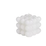 Bougie carrée à bulles 5,5x5,5xH5,5cm