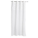 Voilage en polyester tufté blanc 140x240cm