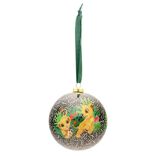 Boule de Noël Disney Le Roi Lion verte et rouge Ø7,5cm