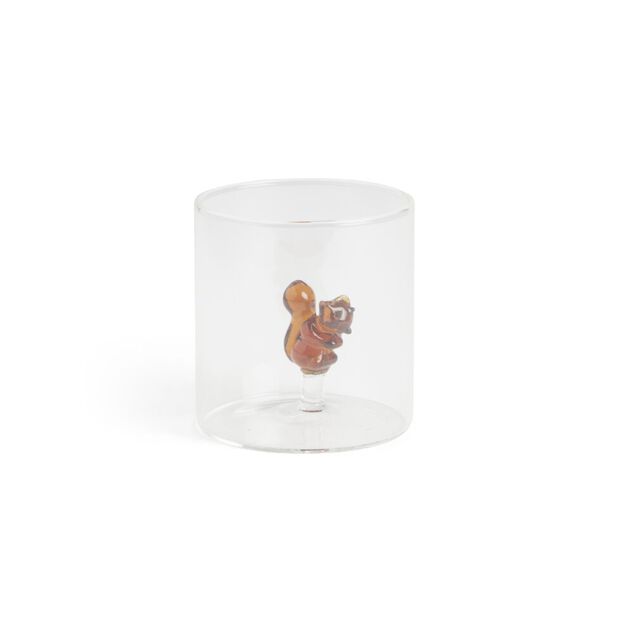 Verre d&eacute;cor &eacute;cureuil 350ml &Oslash;8xH8,5cm