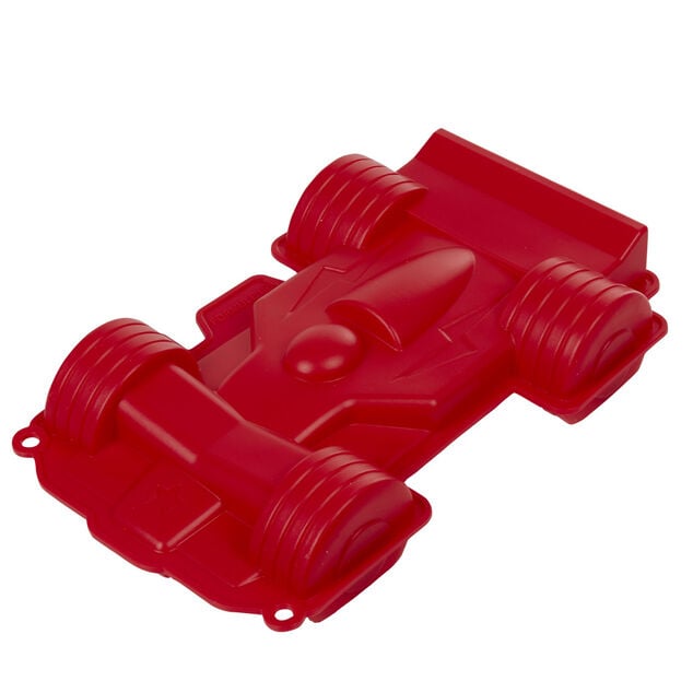 Moule voiture de course 3D silicone rouge